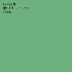 #6FB07F - Fern Color Image