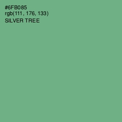#6FB085 - Silver Tree Color Image