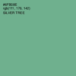 #6FB08E - Silver Tree Color Image