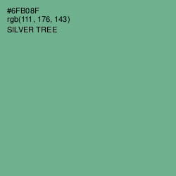 #6FB08F - Silver Tree Color Image