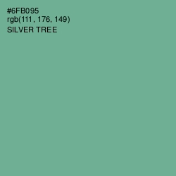 #6FB095 - Silver Tree Color Image