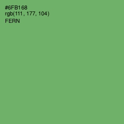 #6FB168 - Fern Color Image