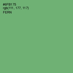 #6FB175 - Fern Color Image