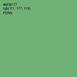 #6FB177 - Fern Color Image