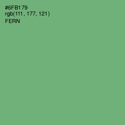 #6FB179 - Fern Color Image