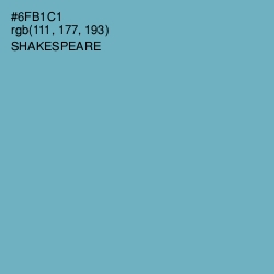 #6FB1C1 - Shakespeare Color Image