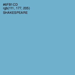 #6FB1CD - Shakespeare Color Image