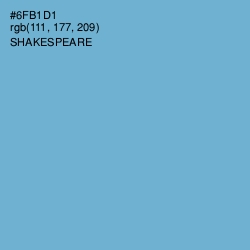 #6FB1D1 - Shakespeare Color Image