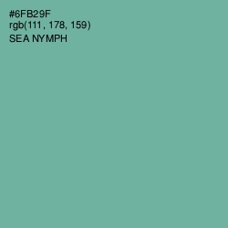 #6FB29F - Sea Nymph Color Image