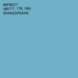 #6FB2C7 - Shakespeare Color Image