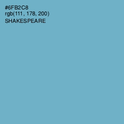 #6FB2C8 - Shakespeare Color Image