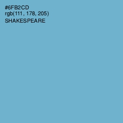 #6FB2CD - Shakespeare Color Image