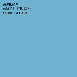 #6FB2CF - Shakespeare Color Image