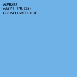 #6FB2E8 - Cornflower Blue Color Image