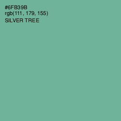 #6FB39B - Silver Tree Color Image