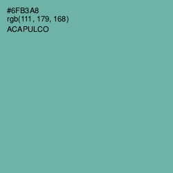 #6FB3A8 - Acapulco Color Image