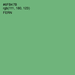 #6FB47B - Fern Color Image