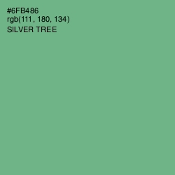 #6FB486 - Silver Tree Color Image