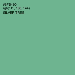 #6FB490 - Silver Tree Color Image