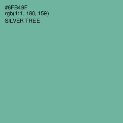 #6FB49F - Silver Tree Color Image