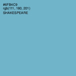 #6FB4C9 - Shakespeare Color Image