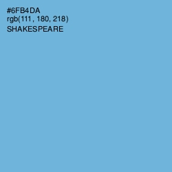 #6FB4DA - Shakespeare Color Image