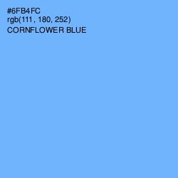 #6FB4FC - Cornflower Blue Color Image