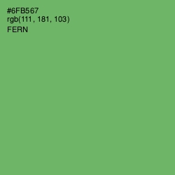 #6FB567 - Fern Color Image