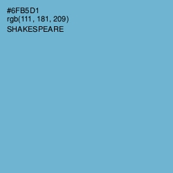 #6FB5D1 - Shakespeare Color Image