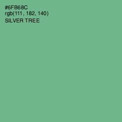 #6FB68C - Silver Tree Color Image