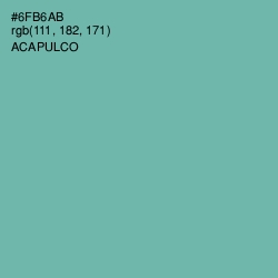 #6FB6AB - Acapulco Color Image