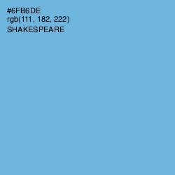 #6FB6DE - Shakespeare Color Image