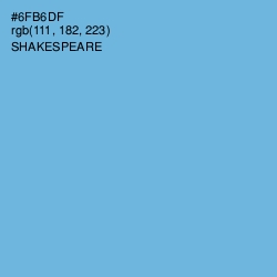 #6FB6DF - Shakespeare Color Image