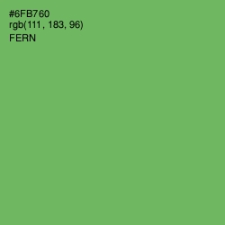 #6FB760 - Fern Color Image