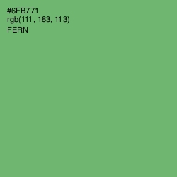 #6FB771 - Fern Color Image