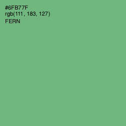 #6FB77F - Fern Color Image