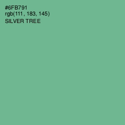 #6FB791 - Silver Tree Color Image