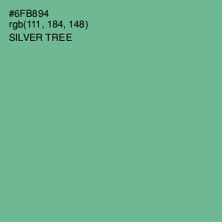 #6FB894 - Silver Tree Color Image