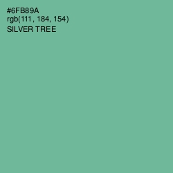 #6FB89A - Silver Tree Color Image