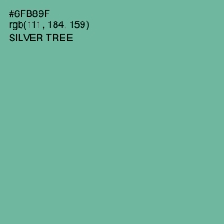 #6FB89F - Silver Tree Color Image