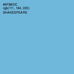 #6FB8DC - Shakespeare Color Image