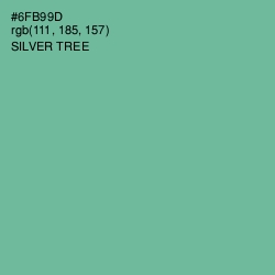 #6FB99D - Silver Tree Color Image