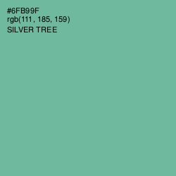 #6FB99F - Silver Tree Color Image