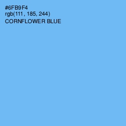 #6FB9F4 - Cornflower Blue Color Image