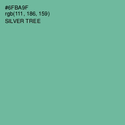 #6FBA9F - Silver Tree Color Image