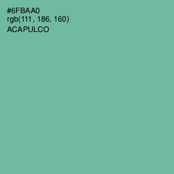 #6FBAA0 - Acapulco Color Image