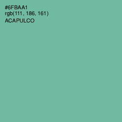 #6FBAA1 - Acapulco Color Image