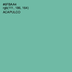 #6FBAA4 - Acapulco Color Image