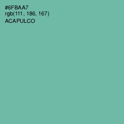 #6FBAA7 - Acapulco Color Image