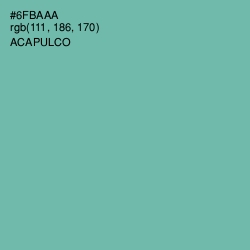 #6FBAAA - Acapulco Color Image